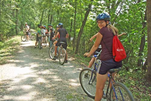 Adventure camp bike ride